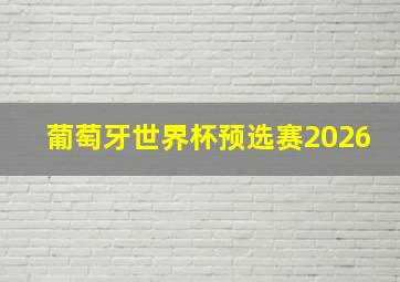 葡萄牙世界杯预选赛2026