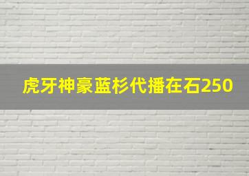 虎牙神豪蓝杉代播在石250