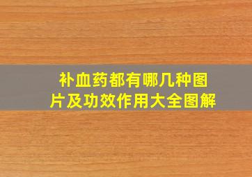 补血药都有哪几种图片及功效作用大全图解