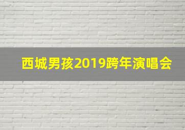 西城男孩2019跨年演唱会