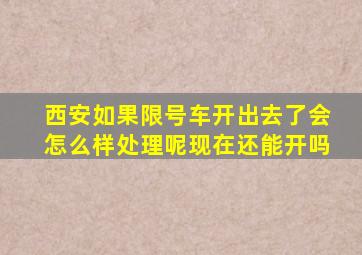 西安如果限号车开出去了会怎么样处理呢现在还能开吗