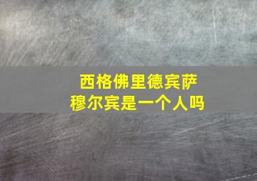 西格佛里德宾萨穆尔宾是一个人吗