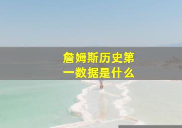 詹姆斯历史第一数据是什么