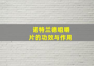 诺特兰德咀嚼片的功效与作用