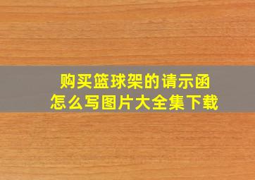 购买篮球架的请示函怎么写图片大全集下载