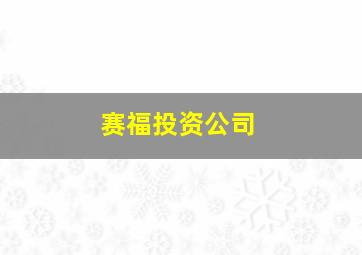 赛福投资公司