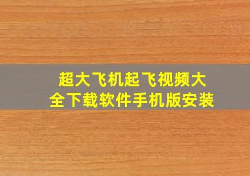 超大飞机起飞视频大全下载软件手机版安装