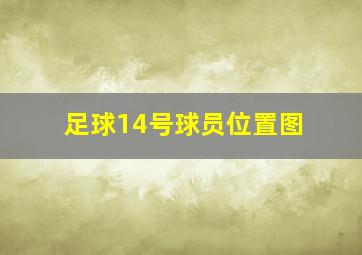 足球14号球员位置图