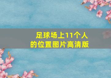 足球场上11个人的位置图片高清版