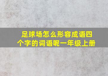 足球场怎么形容成语四个字的词语呢一年级上册