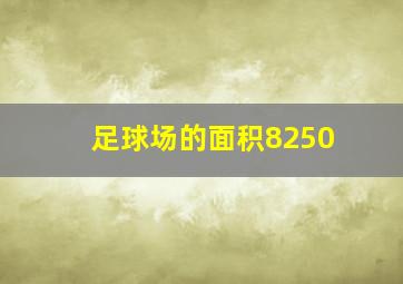 足球场的面积8250