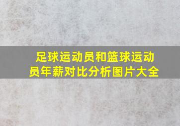 足球运动员和篮球运动员年薪对比分析图片大全