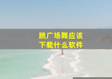 跳广场舞应该下载什么软件