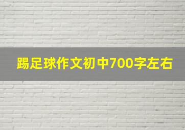 踢足球作文初中700字左右