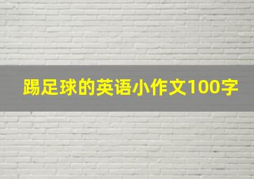 踢足球的英语小作文100字