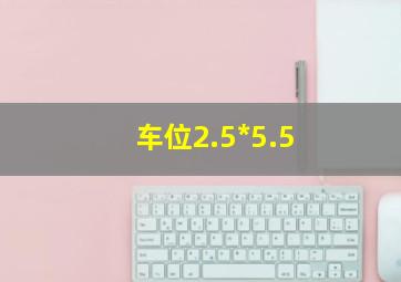 车位2.5*5.5