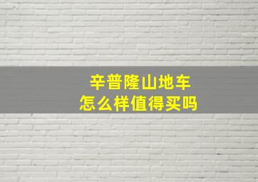 辛普隆山地车怎么样值得买吗