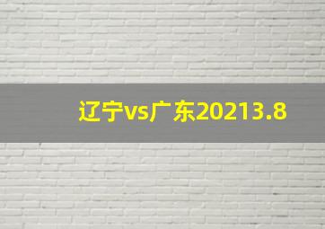 辽宁vs广东20213.8