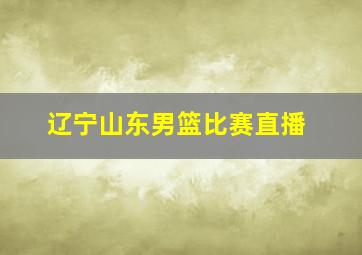 辽宁山东男篮比赛直播