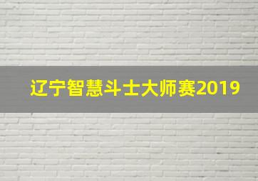 辽宁智慧斗士大师赛2019