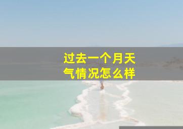 过去一个月天气情况怎么样