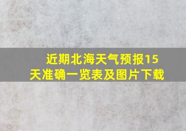 近期北海天气预报15天准确一览表及图片下载