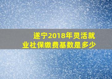 遂宁2018年灵活就业社保缴费基数是多少