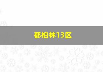 都柏林13区