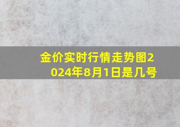 金价实时行情走势图2024年8月1日是几号