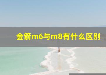 金箭m6与m8有什么区别