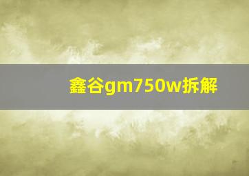 鑫谷gm750w拆解