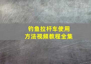 钓鱼拉杆车使用方法视频教程全集