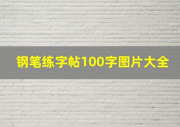 钢笔练字帖100字图片大全