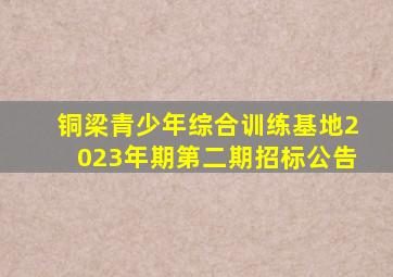 铜梁青少年综合训练基地2023年期第二期招标公告