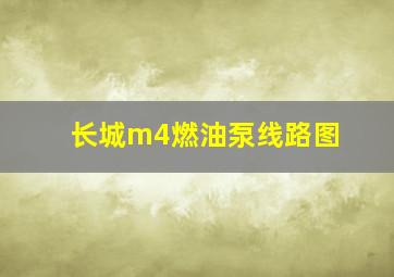 长城m4燃油泵线路图