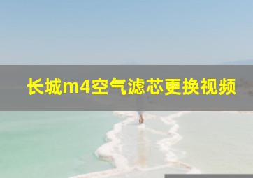 长城m4空气滤芯更换视频