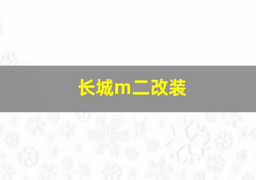 长城m二改装