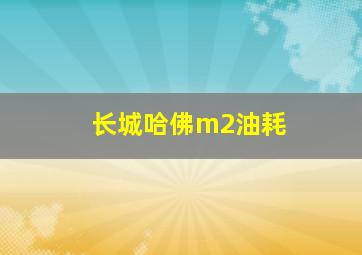 长城哈佛m2油耗