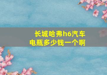 长城哈弗h6汽车电瓶多少钱一个啊