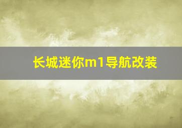 长城迷你m1导航改装