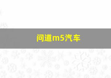 问道m5汽车