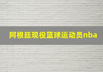 阿根廷现役篮球运动员nba