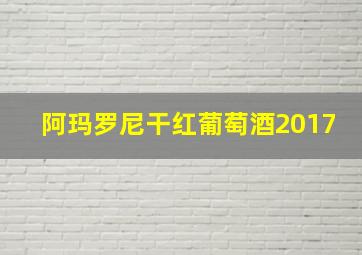 阿玛罗尼干红葡萄酒2017