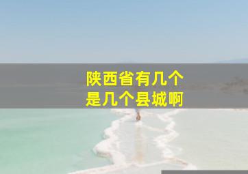 陕西省有几个是几个县城啊