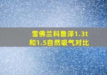 雪佛兰科鲁泽1.3t和1.5自然吸气对比