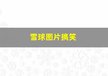 雪球图片搞笑