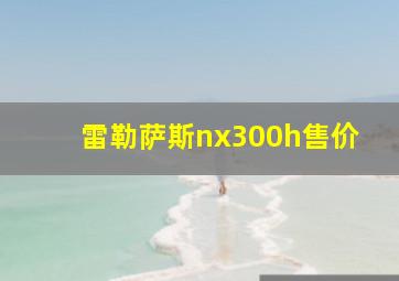 雷勒萨斯nx300h售价