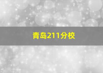 青岛211分校