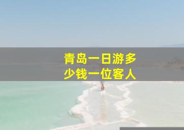 青岛一日游多少钱一位客人