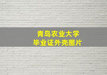 青岛农业大学毕业证外壳图片